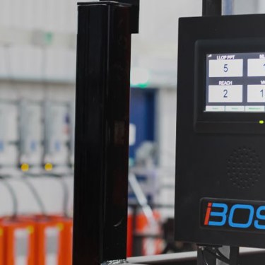 iBOS machine in a warehouse