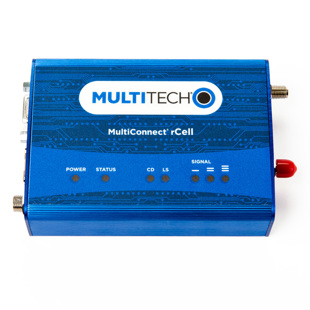 blue multitech cellular modem