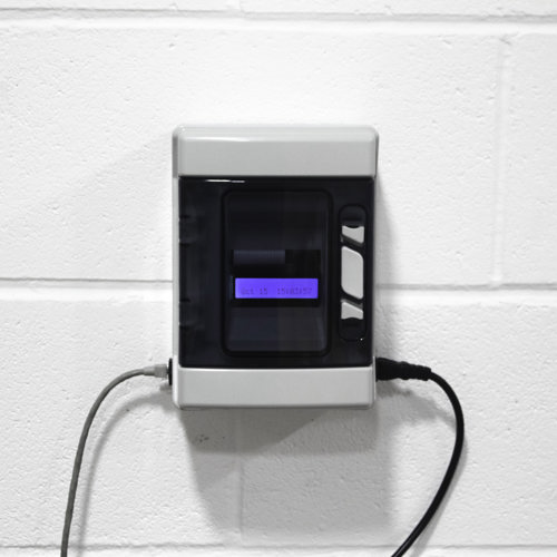 eGO! cloudlink blue screen with date time and screening