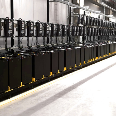 Battery fleet stands on mod.rack