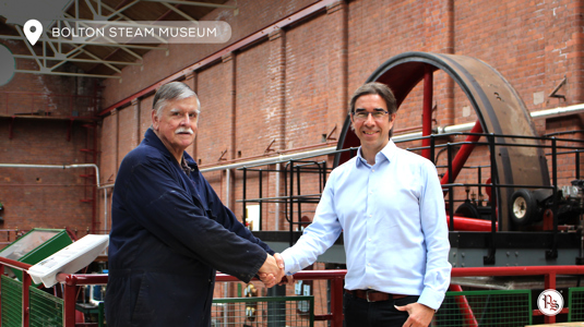 Duncan Jones proudly supporting the Bolton Steam Museum