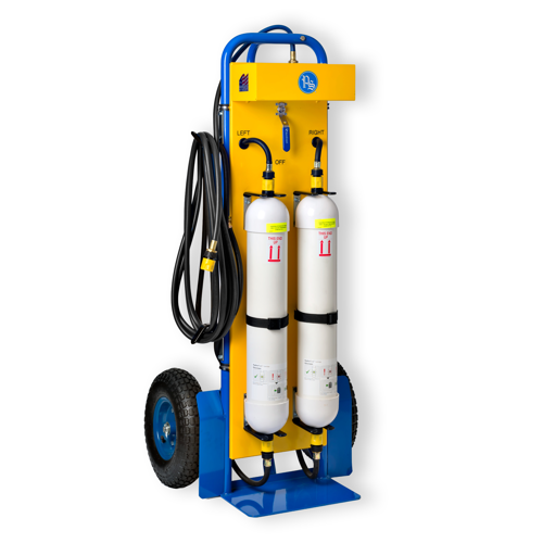 HydroPure Mobile Dual Deionizer Cart